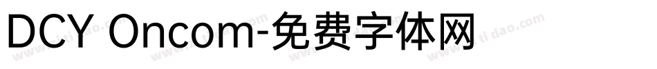 DCY Oncom字体转换